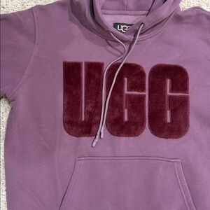 UGG Rey fluffy logo hoodie XL